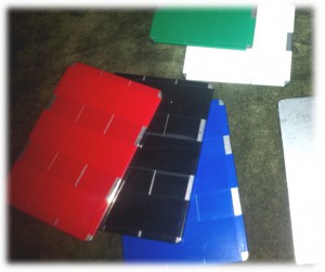 Stahlplatten mit Klebeband umwickelt Stahlplatten mit Klebeband umwickelt